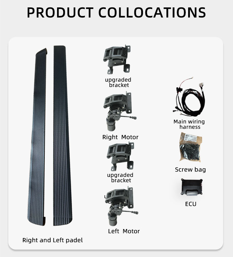 High quality electric side step automatic aluminum alloy electric pedal Ford Everest 2025 power step